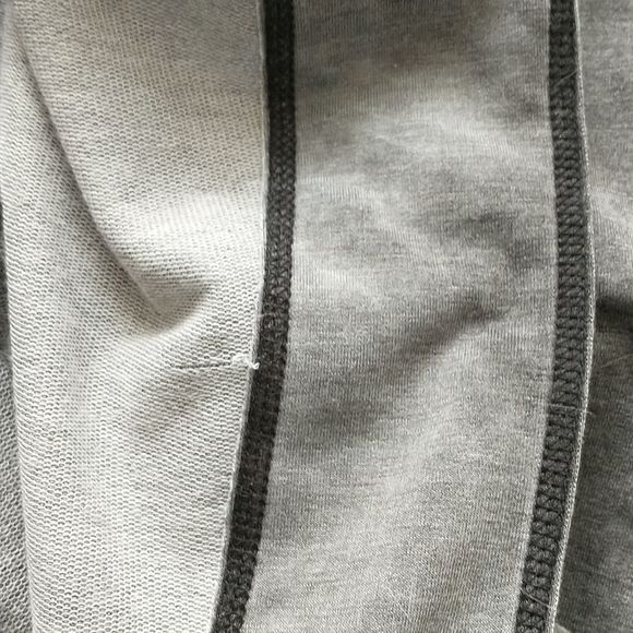 Coco + Carmen cardigan sweater jacket sweatshirt collared distressed grey size M - Picture 10 of 10